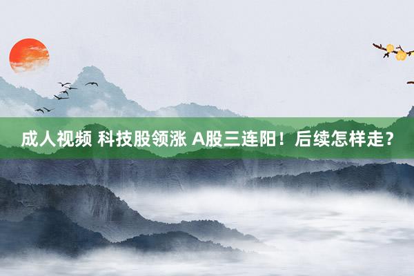 成人视频 科技股领涨 A股三连阳！后续怎样走？