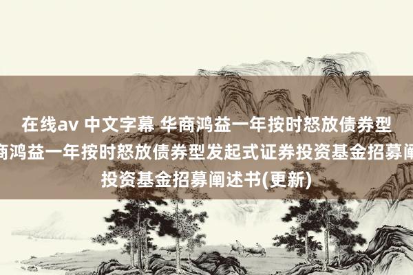 在线av 中文字幕 华商鸿益一年按时怒放债券型发起式: 华商鸿益一年按时怒放债券型发起式证券投资基金招募阐述书(更新)