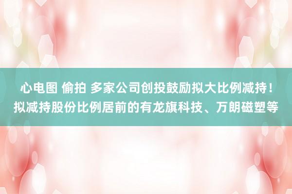 心电图 偷拍 多家公司创投鼓励拟大比例减持！拟减持股份比例居前的有龙旗科技、万朗磁塑等