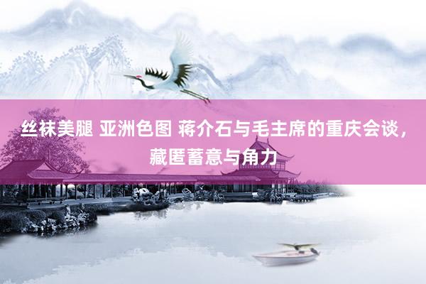 丝袜美腿 亚洲色图 蒋介石与毛主席的重庆会谈，藏匿蓄意与角力