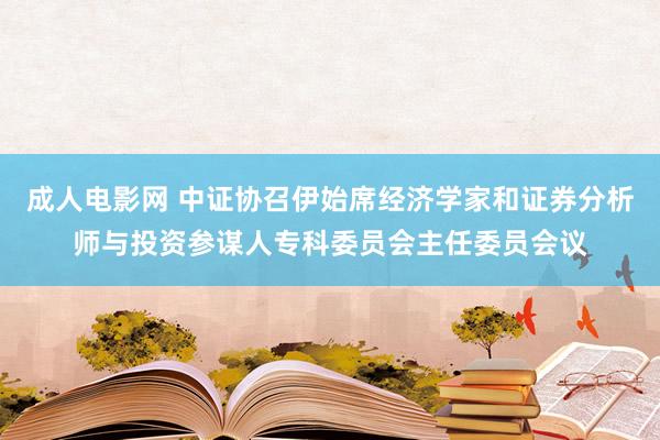 成人电影网 中证协召伊始席经济学家和证券分析师与投资参谋人专科委员会主任委员会议