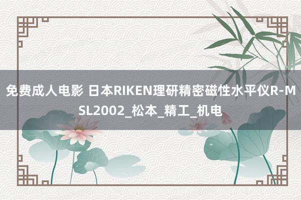 免费成人电影 日本RIKEN理研精密磁性水平仪R-MSL2002_松本_精工_机电