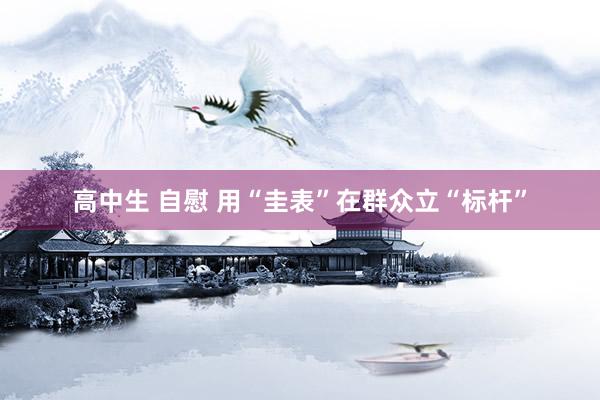 高中生 自慰 用“圭表”在群众立“标杆”