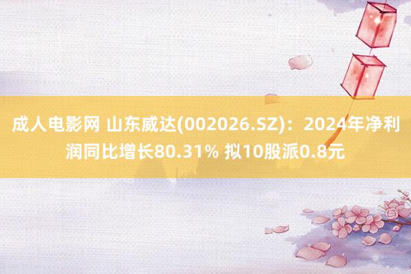 成人电影网 山东威达(002026.SZ)：2024年净利润同比增长80.31% 拟10股派0.8元